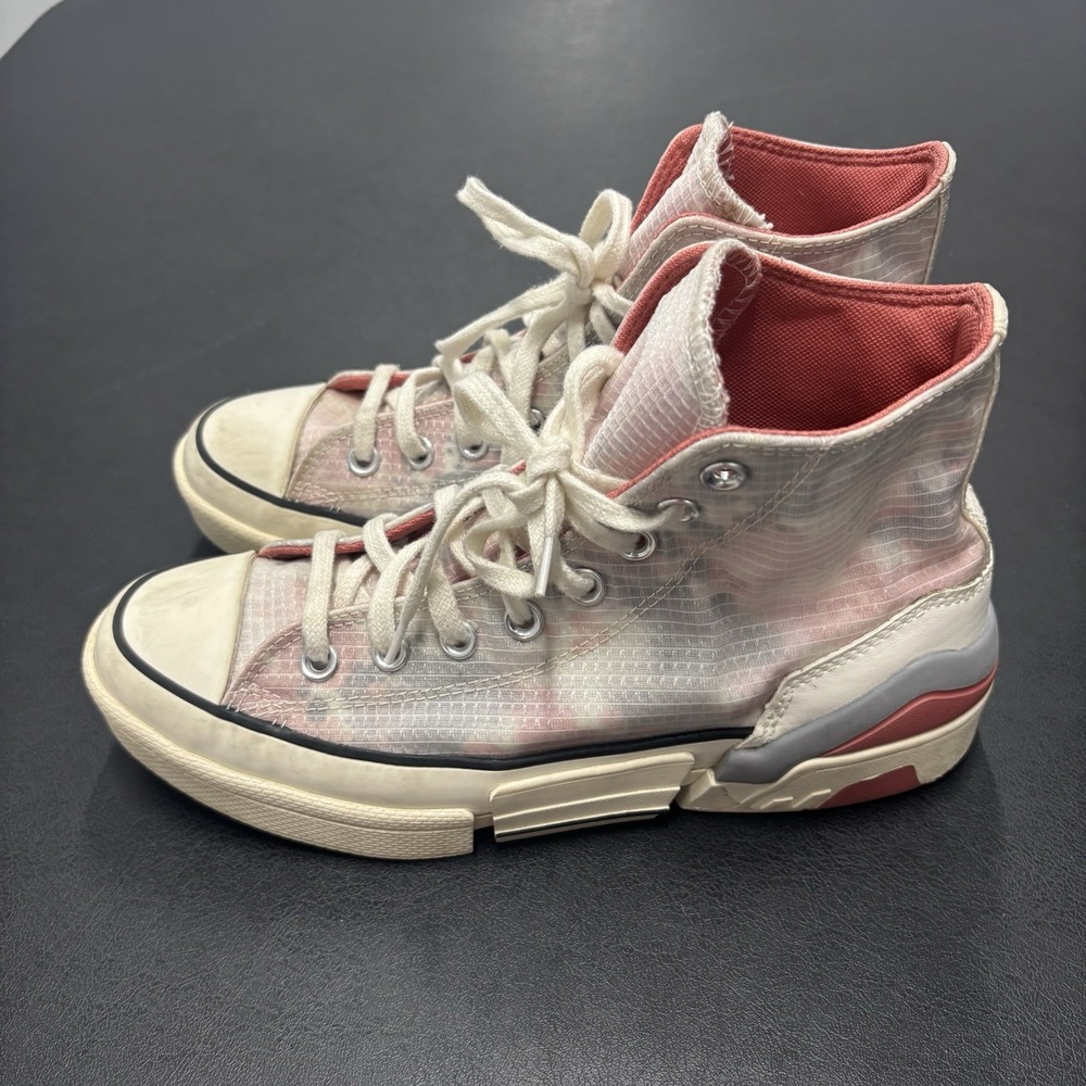 Converse All Star CPX70 Hi Washed Floral Pink Platform Women's Size 9 572280C